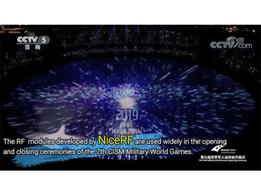 La tecnolog&iacute;a NiceRF apoy&oacute; la ceremonia de apertura y clausura de los 7&ordm; Juegos Mundiales Militares CISM