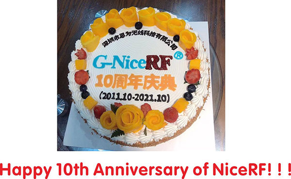 Feliz décimo aniversario de NiceRF