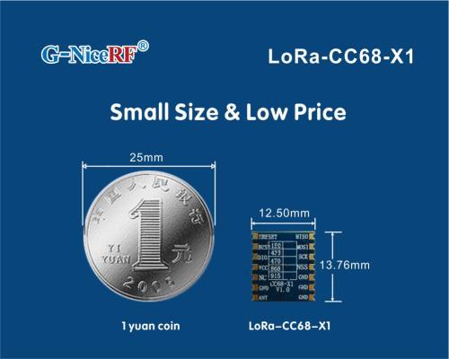 Tama&ntilde;o peque&ntilde;o y precio bajo: Nuevo m&oacute;dulo inal&aacute;mbrico LLCC68 LoRa LoRa-CC68-X1