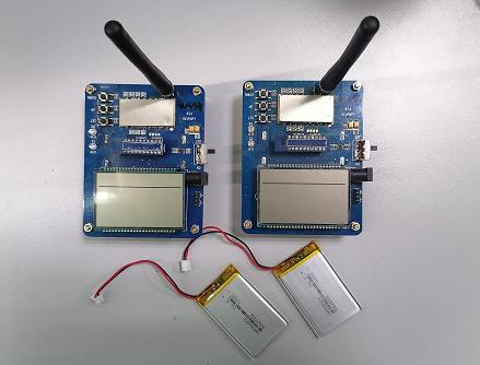 Dos tableros de demostración de la función de demostración integrados con el módulo inalámbrico Lora1276f30