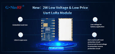 Nuevo: M&oacute;dulo Uart LoRa de 2W de bajo voltaje y bajo precio LoRa6100II