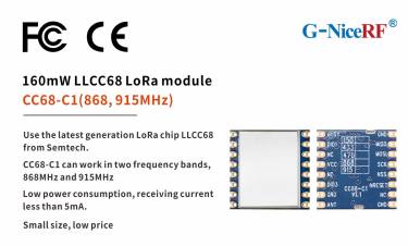 El nuevo m&oacute;dulo LLCC68 LoRa CC68-C1 pasa la certificaci&oacute;n CE-RED y FCC ID