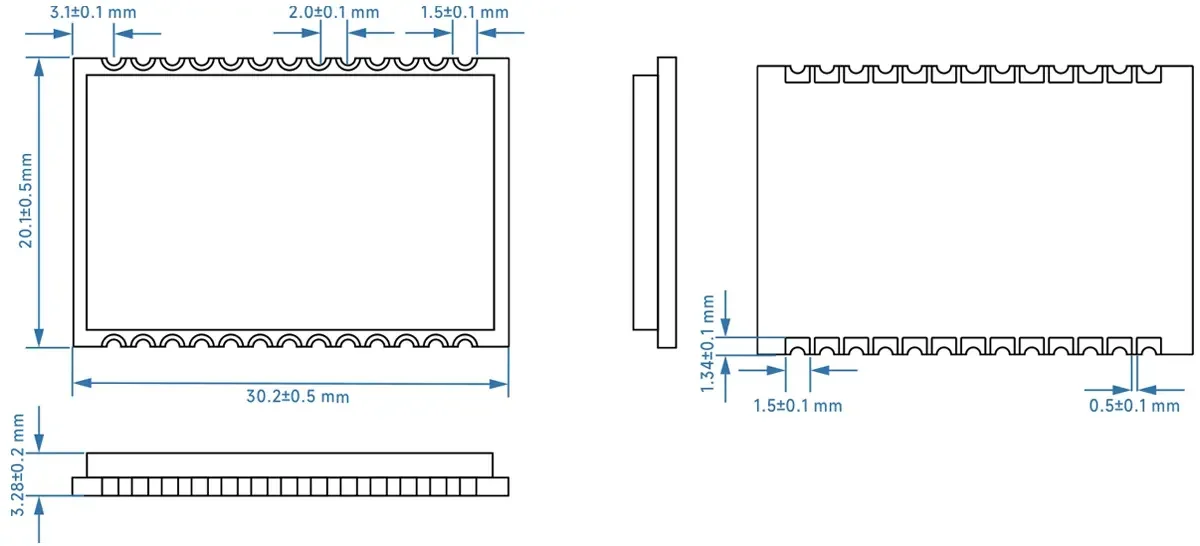 Módulo de intercomunicación full-duplex tamaño SA618F22
