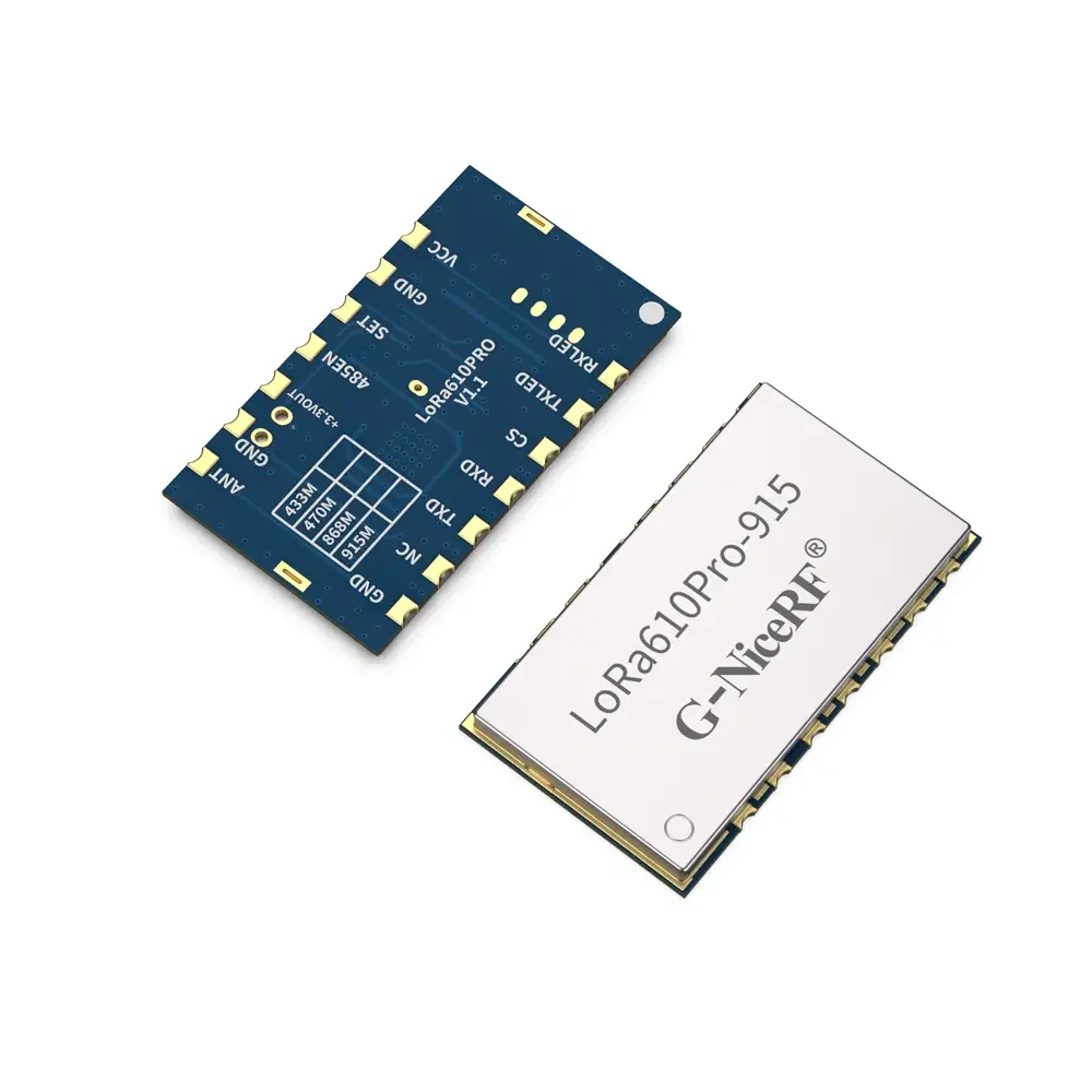 LoRa610Pro: M&oacute;dulo LoRa UART integrado de tama&ntilde;o peque&ntilde;o de 100 mW con certificaci&oacute;n KC/ANATEL y protecci&oacute;n ESD.