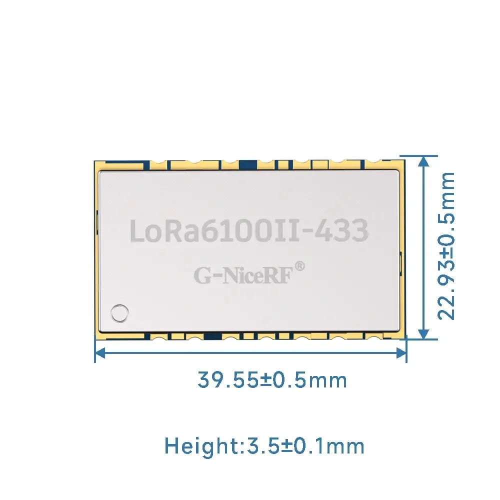 LoRa6100II-2W: M&oacute;dulo UART LoRa con red en malla y protecci&oacute;n ESD