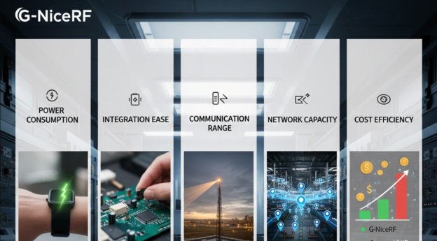 Elección de módulos UWB: potencia, integración, alcance, capacidad, coste.