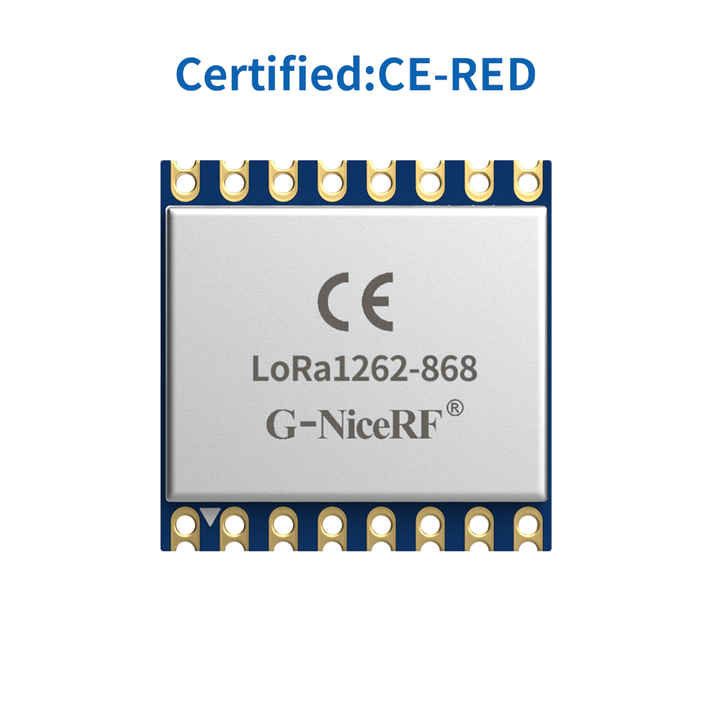 LoRa1262-868: M&oacute;dulo LoRa SX1262 de 160 mW y 868 MHz con certificaci&oacute;n CE-RED y TCXO