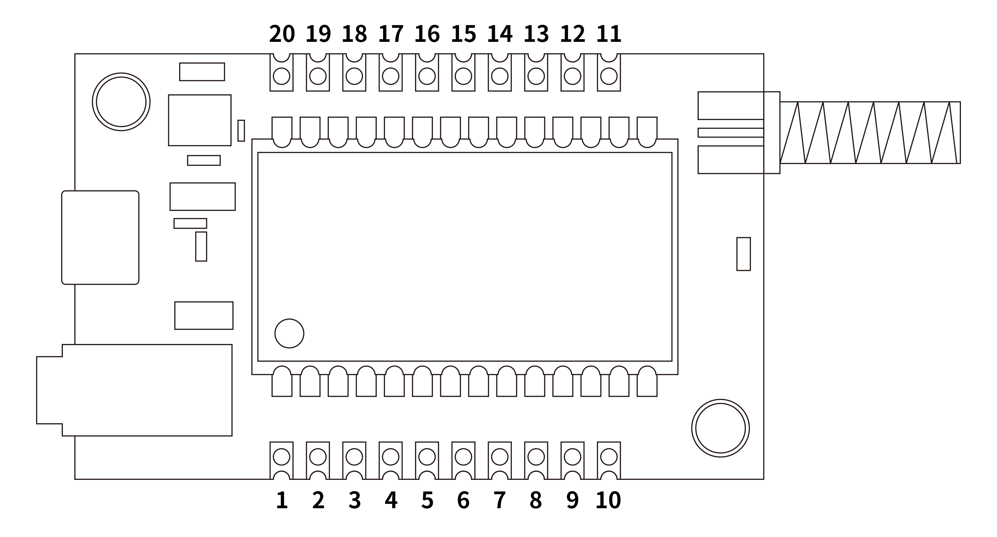 Definición de pines de la placa receptora del módulo de audio SA326F30 Definición de pines de la placa receptora del módulo de audio SA326F30