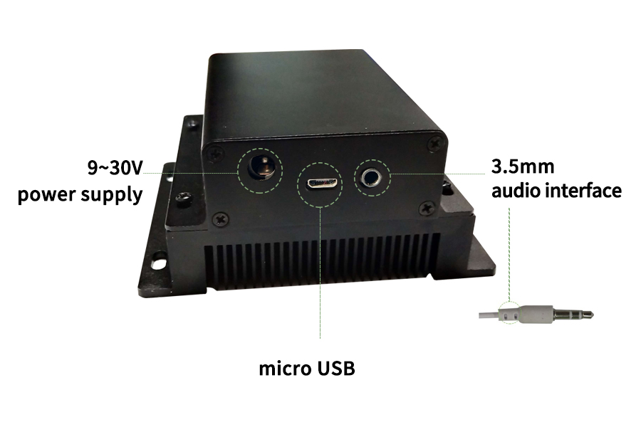 Definición de interfaz del módulo transceptor de audio SA356S